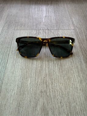 quay australia unplugged tortoise yellow square modern Polarized sunglasses NEW